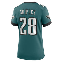 Will Shipley Philadelphia Eagles Women's Team Game Jersey - Midnight Green | Nike outlet