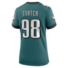 Jalen Carter Philadelphia Eagles Women's Team Game Jersey - Midnight Green | Nike cheap