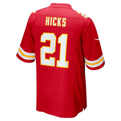 Jaden Hicks Kansas City Chiefs Game Jersey - Red | Nike for sale