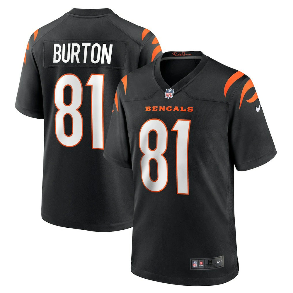 Jermaine Burton Cincinnati Bengals Game Jersey - Black | Nike cheap