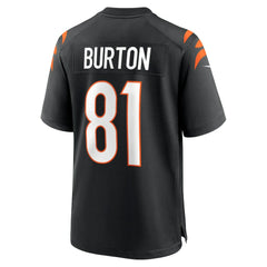Jermaine Burton Cincinnati Bengals Game Jersey - Black | Nike cheap
