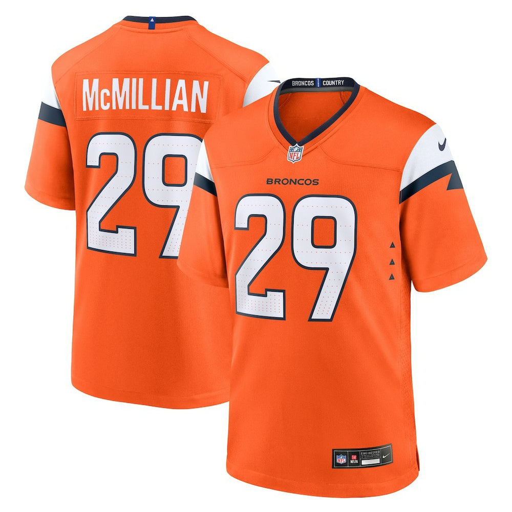 Ja'Quan McMillian Denver Broncos Team Game Jersey - Orange | Nike discount