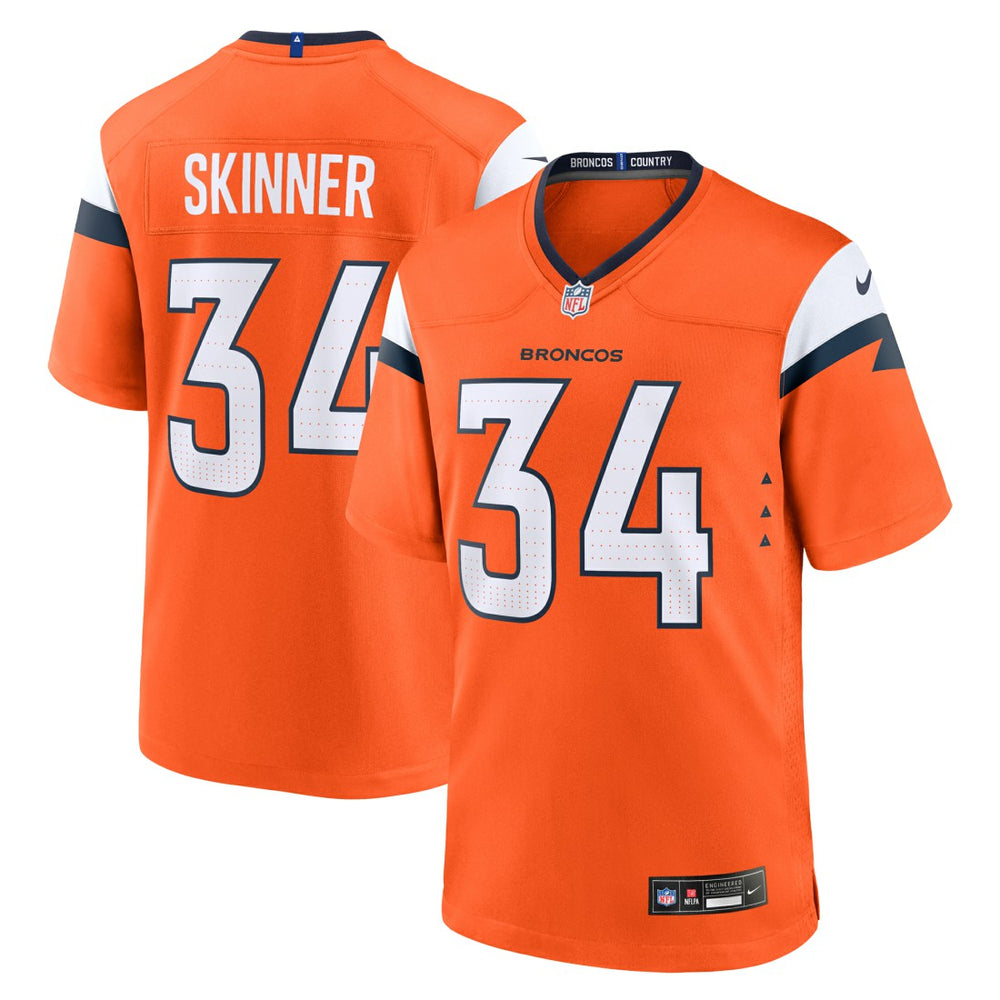 JL Skinner Denver Broncos Team Game Jersey - Orange | Nike on sale