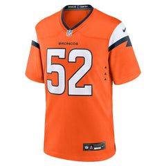 Jonah Elliss Denver Broncos Team Game Jersey - Orange | Nike outlet