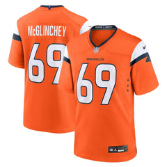 Mike McGlinchey Denver Broncos Team Game Jersey - Orange | Nike sale