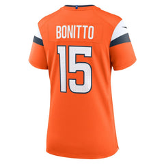 Nik Bonitto Denver Broncos Women's Team Game Jersey - Orange | Nike for sale