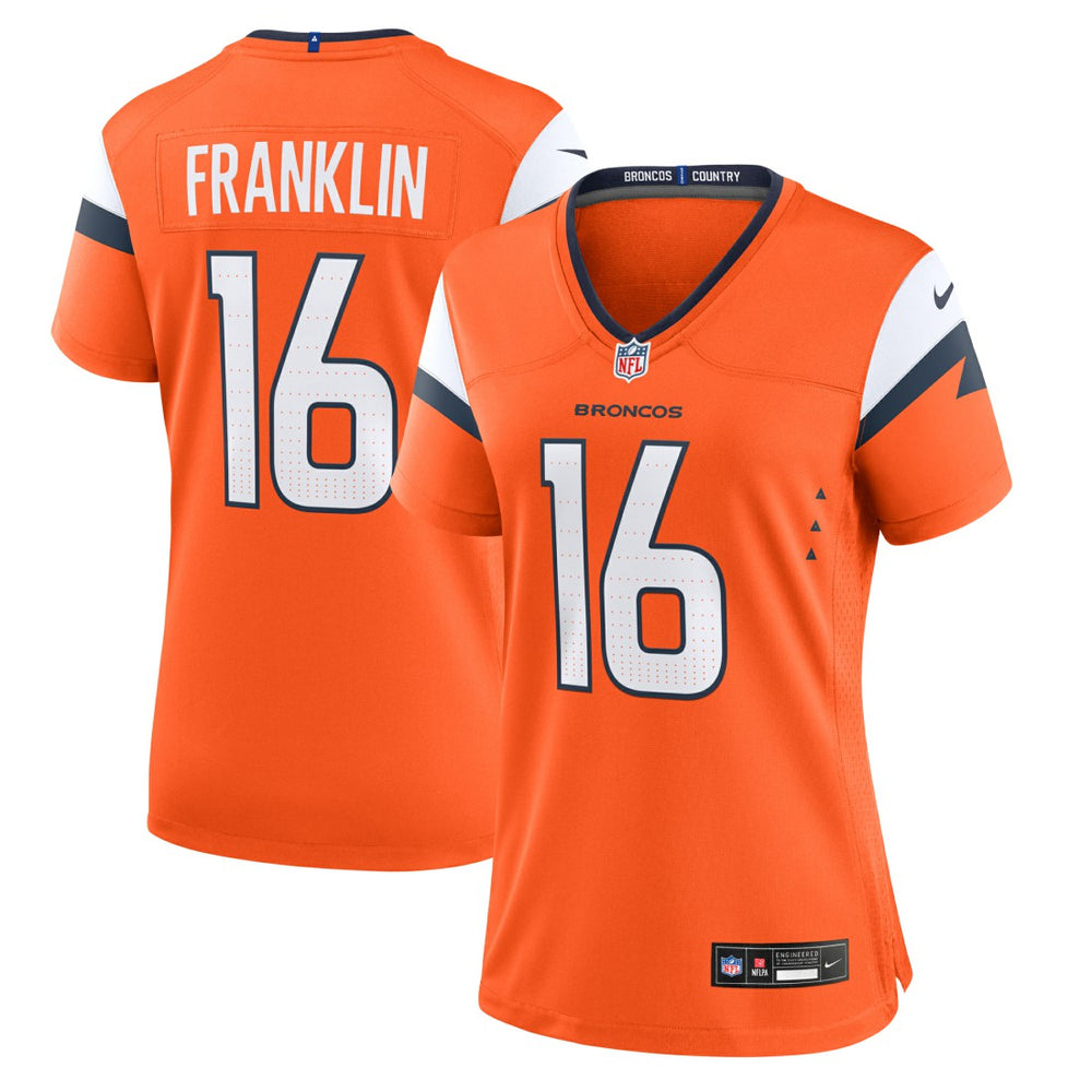 Troy Franklin Denver Broncos Women's Team Game Jersey - Orange | Nike sale