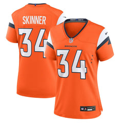 JL Skinner Denver Broncos Women's Team Game Jersey - Orange | Nike on sale