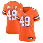Alex Singleton Denver Broncos Women's Alternate Game Jersey - Orange | Nike online