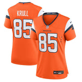 Lucas Krull Denver Broncos Women's Team Game Jersey - Orange | Nike for sale
