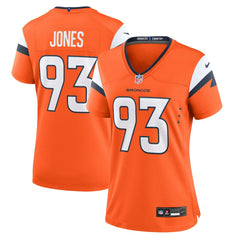 D.J. Jones Denver Broncos Women's Team Game Jersey - Orange | Nike on sale