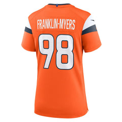 John Franklin-Myers Denver Broncos Women's Team Game Jersey - Orange | Nike discount