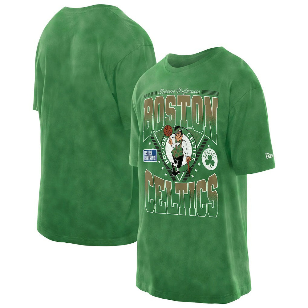Boston Celtics Boxy Old School Sport Vintage Wash T-Shirt - Kelly Green | New Era sale