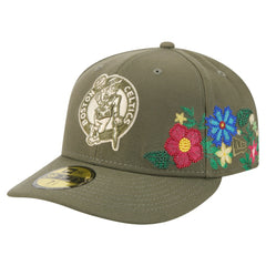 Boston Celtics Tonal Florals 59FIFTY Fitted Hat - Olive | New Era cheap