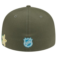 Vegas Golden Knights New Era Tonal Florals 59FIFTY Fitted Hat Olive