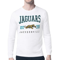 Jacksonville Jaguars Starter Retro Team Logo Long Sleeve T-Shirt - White outlet