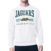Jacksonville Jaguars Starter Retro Team Logo Pullover Sweatshirt - White cheap