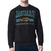 Jacksonville Jaguars Starter Retro Team Logo Pullover Sweatshirt - Black cheap