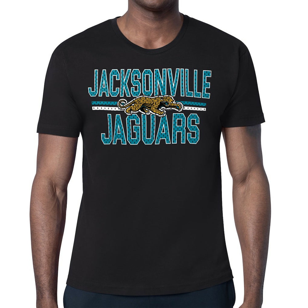 Jacksonville Jaguars Starter Mesh Look Retro Team Logo T-Shirt - Black outlet