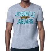 Jacksonville Jaguars Starter Mesh Look Retro Team Logo T-Shirt - Heather Gray outlet
