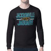 Jacksonville Jaguars Starter Mesh Look Retro Team Logo Long Sleeve T-Shirt - Black discount