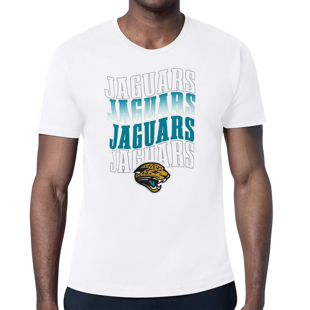 Jacksonville Jaguars Starter Repeat Wordmark Retro Team Logo T-Shirt - White outlet