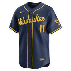 Jackson Chourio Milwaukee Brewers Alternate 2 Limited Jersey - Navy | Nike