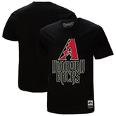 Arizona Diamondbacks Cooperstown Collection Logo T-Shirt - Black | Mitchell & Ness