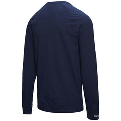 Milwaukee Brewers Arched Logo Slub Long Sleeve T-Shirt - Navy | Mitchell & Ness
