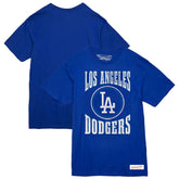 Los Angeles Dodgers Arched Logo Slub T-Shirt - Royal | Mitchell & Ness