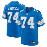 Kayode Awosika Detroit Lions Team Game Jersey - Blue | Nike sale