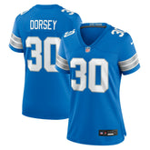 Khalil Dorsey Detroit Lions Women's Team Game Jersey - Blue | Nike for sale