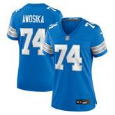 Kayode Awosika Detroit Lions Women's Team Game Jersey - Blue | Nike on sale