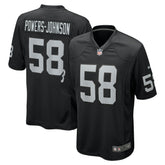 Jackson Powers-Johnson Las Vegas Raiders Team Game Jersey - Black | Nike sale