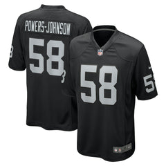 Jackson Powers-Johnson Las Vegas Raiders Team Game Jersey - Black | Nike sale