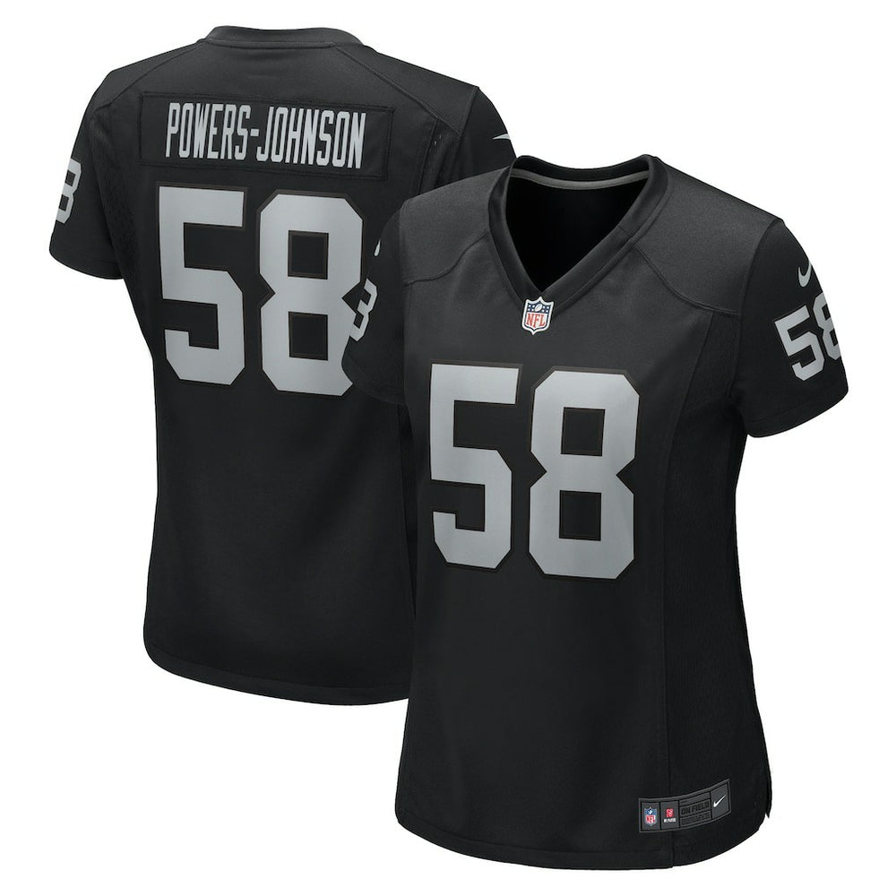 Jackson Powers-Johnson Las Vegas Raiders Women's Game Jersey - Black | Nike online