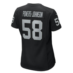 Jackson Powers-Johnson Las Vegas Raiders Women's Game Jersey - Black | Nike online