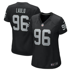 Jonah Laulu Las Vegas Raiders Women's Game Jersey - Black | Nike discount