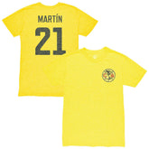 Henry Martin Club America 1863FC Vintage Player Name & Number Tri-blend T-Shirt - Yellow outlet
