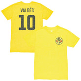 Diego Valdés Club America 1863FC Vintage Player Name & Number Tri-blend T-Shirt - Yellow outlet