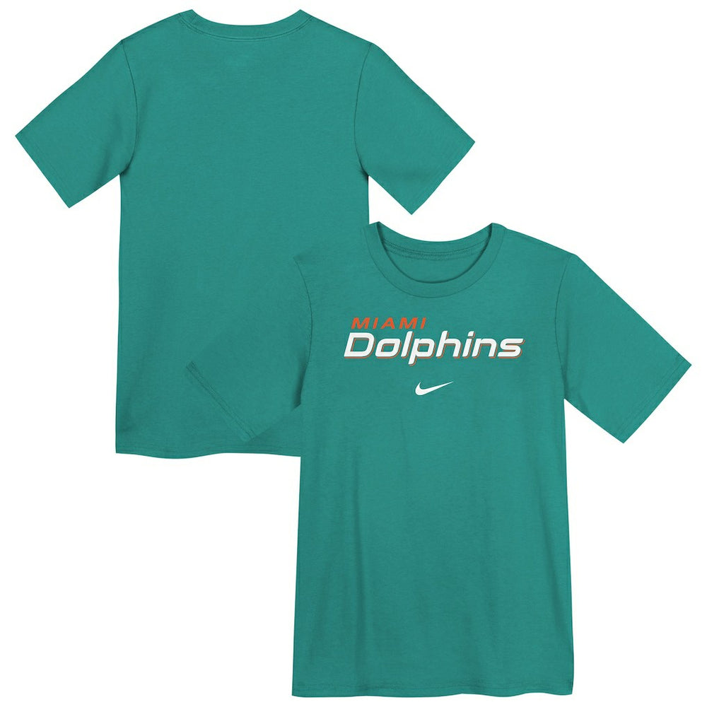 Miami Dolphins Preschool Wordmark T-Shirt - Aqua | Nike online
