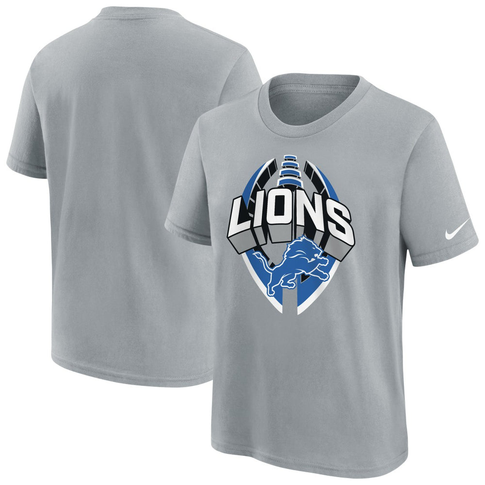 Detroit Lions Youth Icon Legend T-Shirt - Gray | Nike on sale