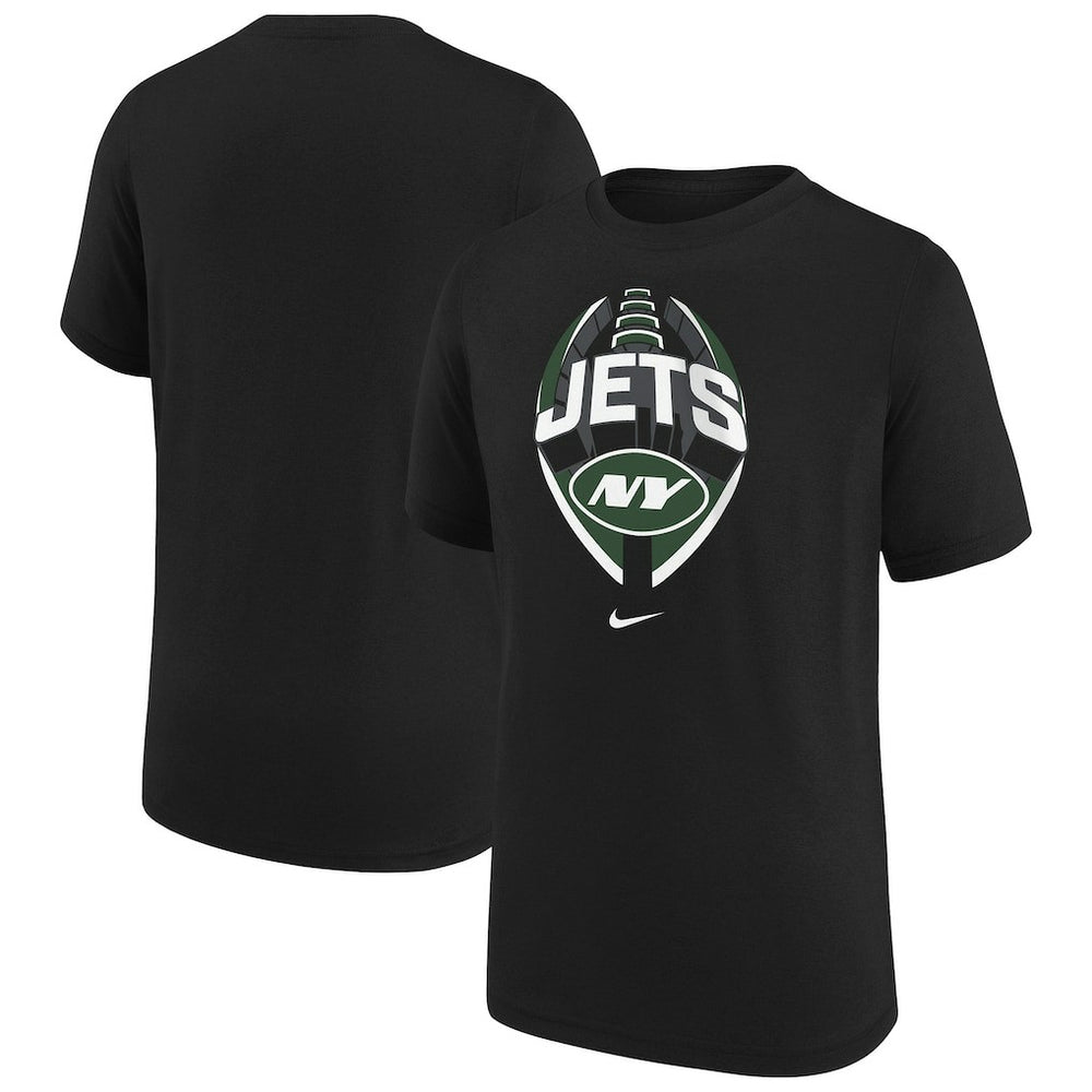 New York Jets Youth Icon Legend T-Shirt - Black | Nike sale