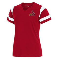 St. Louis Cardinals Antigua Women's Encounter Notch Neck Top - Red