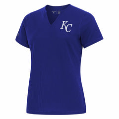 Kansas City Royals Antigua Women's Notch Neck T-Shirt - Royal