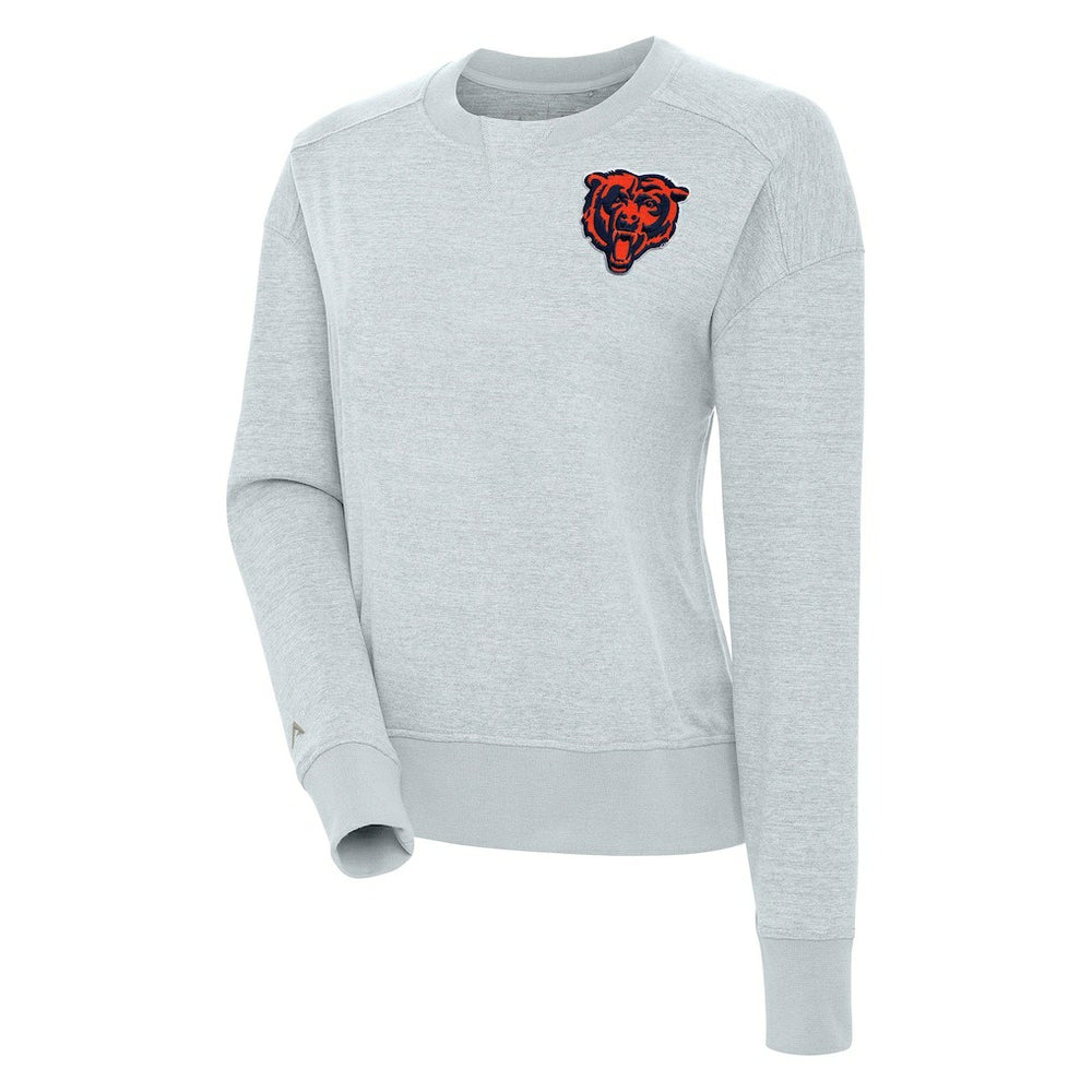 Chicago Bears Antigua Women's Forward Fleece Pullover Sweatshirt - Heather Gray online