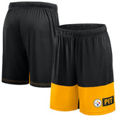 Pittsburgh Steelers Big & Tall Best of the Best Performance Shorts - Black/Gold online