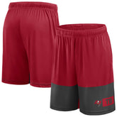 Tampa Bay Buccaneers Big & Tall Best of the Best Performance Shorts - Red/Pewter discount