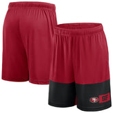 San Francisco 49ers Big & Tall Best of the Best Performance Shorts - Scarlet/Black on sale
