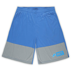 Detroit Lions Big & Tall Best of the Best Performance Shorts - Blue/Silver discount